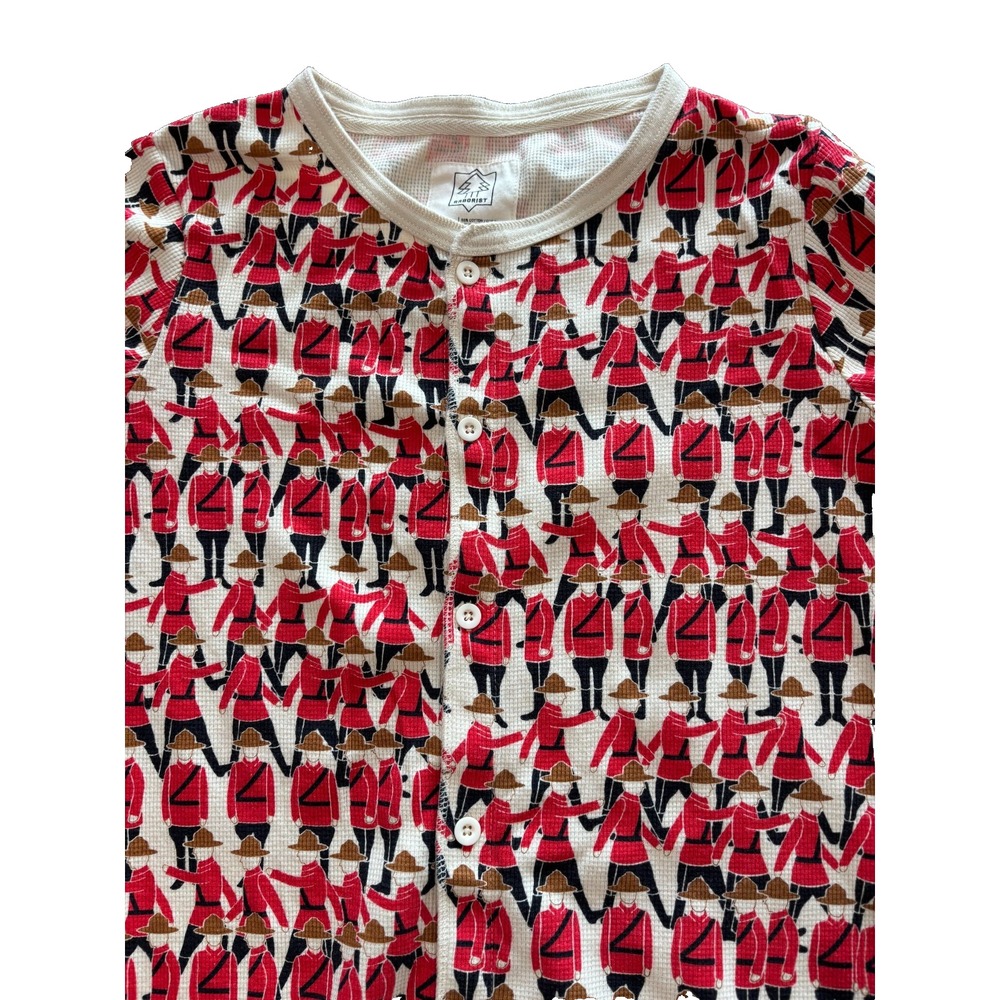 Arborist‎ Pajamas One Piece Unisex Sz Medium Mountie cotton blend henley thermal